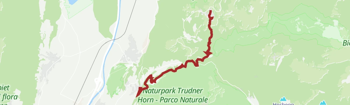 Route map: Tappa b| Aldino - Montagna